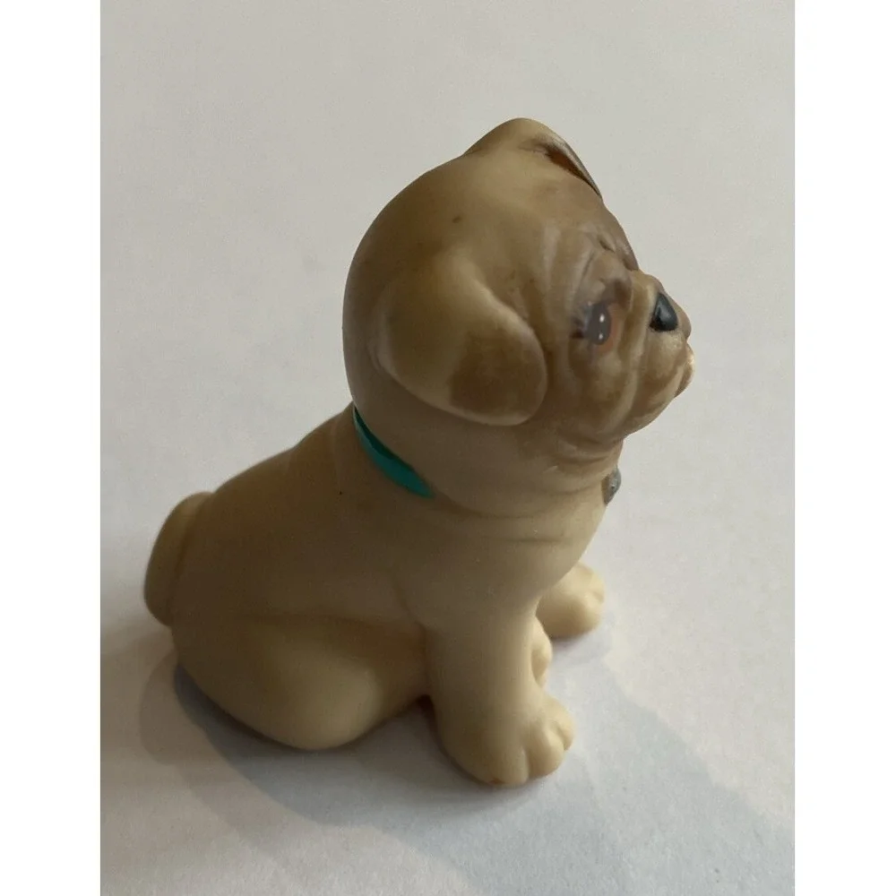Vintage Littlest Pet Shop Splash Happy Puppies Bulldog Kenner 1993 LPS Dog